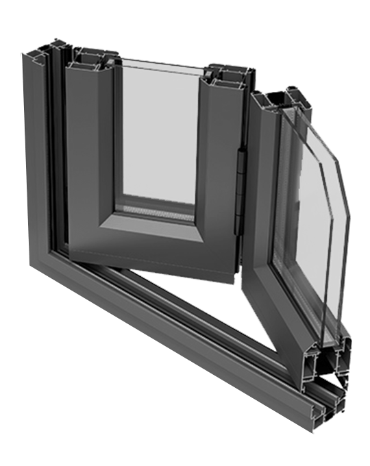 Aluminium bifold door profile