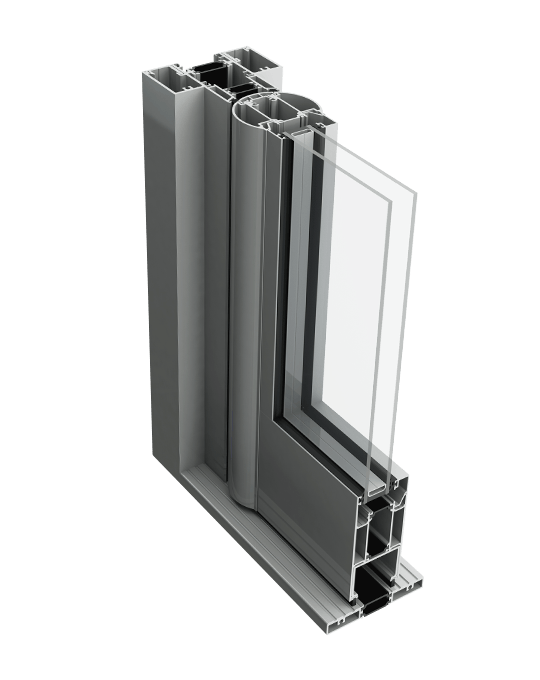 Aluminium commercial door profile