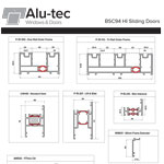BSC94 HI Sliding Door Profile Chart