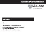 Alu-tec Slot Vents