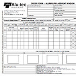 Casement Window Order Form