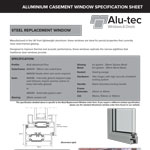 Aluminium Steel Replacement spec sheet from Alu-tec