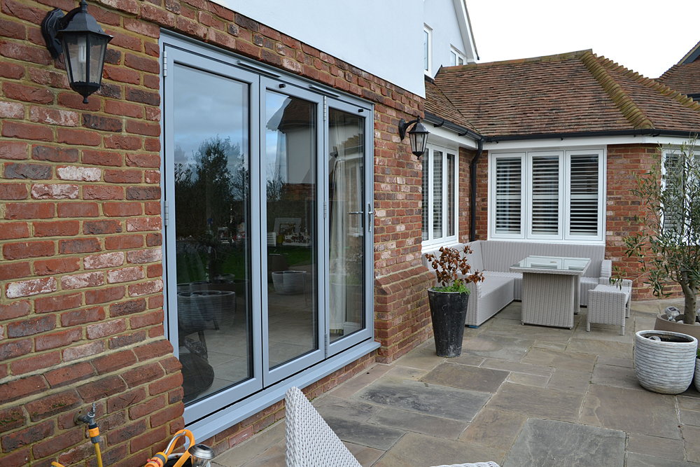 Elephant Grey Aluminium Bifold Doors