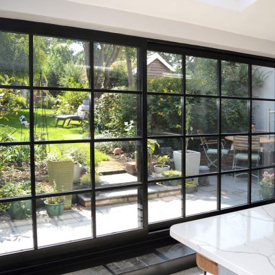 Aluminium Sliding Doors Black