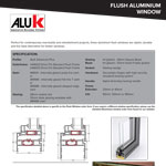 Aluminium Flush Window Spec Sheet from Alu-tec