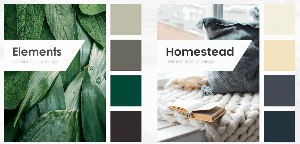 Elements and Homestead Colour Range