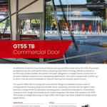GT55 TB - Aluminium Commercial Door Data Sheet
