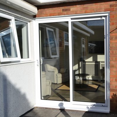 White Aluminium Sliding Door