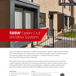 Aluminium Open Out Casement Window Technical Data Sheet