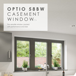 Aluminium Casement Window Optio 58BW