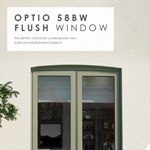 Aluminium Flush Window Optio 58BW Flush