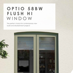 Aluminium Flush Window Part L Compliant - 58BW Flush HI