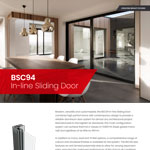 Optio BSC94 In Line Sliding Door - Data Sheet