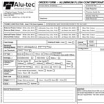 Contemporary Flush Door Order Form