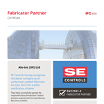 Authorised AOV Fabricator Certificate
